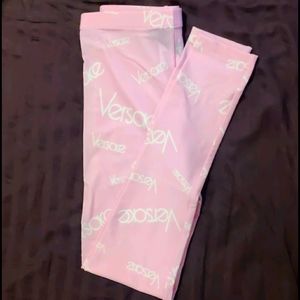 Versace logo leggings